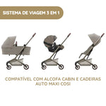 Maxi-Cosi Carrinho de Bebé Fame Cabin - Moon Graphite