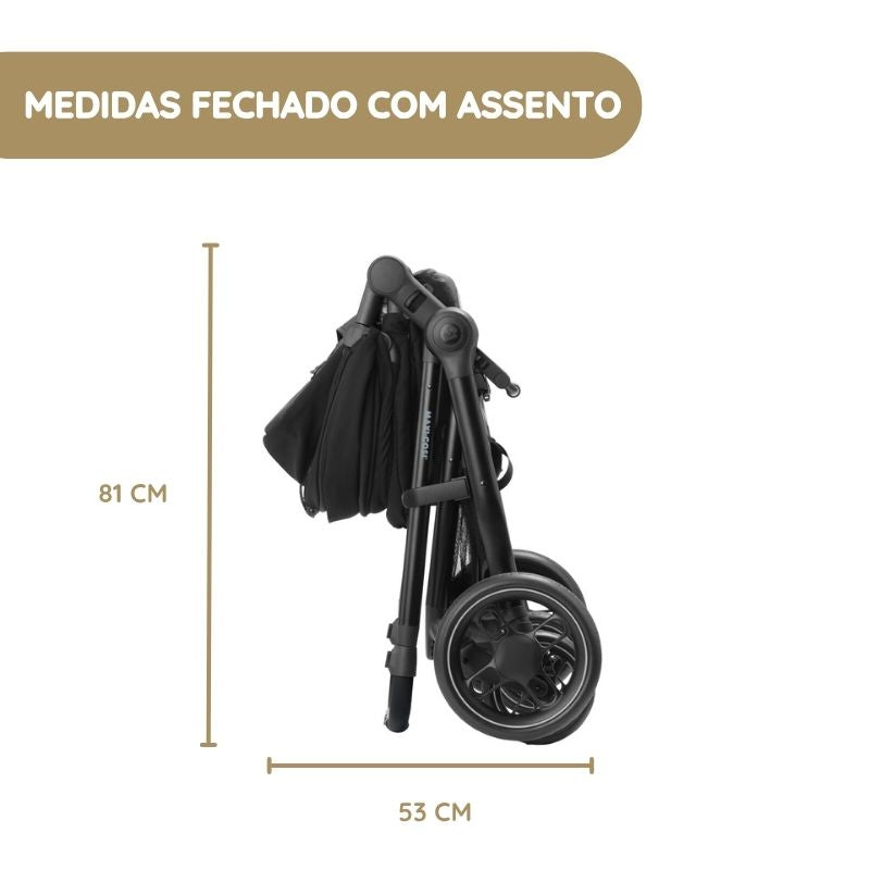 Maxi-Cosi Carrinho de Bebé Zelia 3 - Essential Graphite