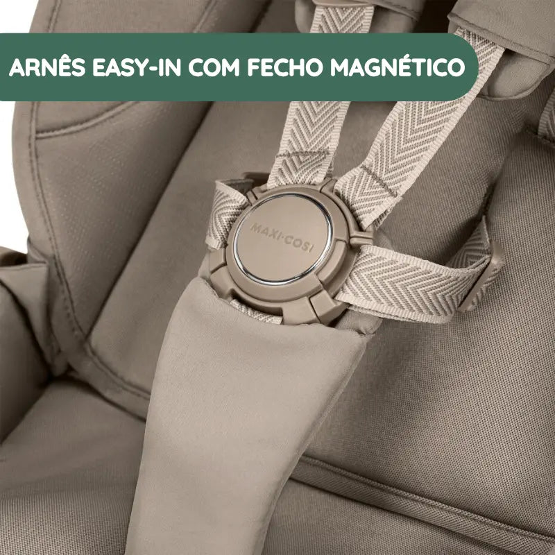 Arnês easy-in com fecho magnético