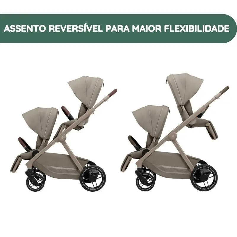 Assento reversível para maior flexibilidade