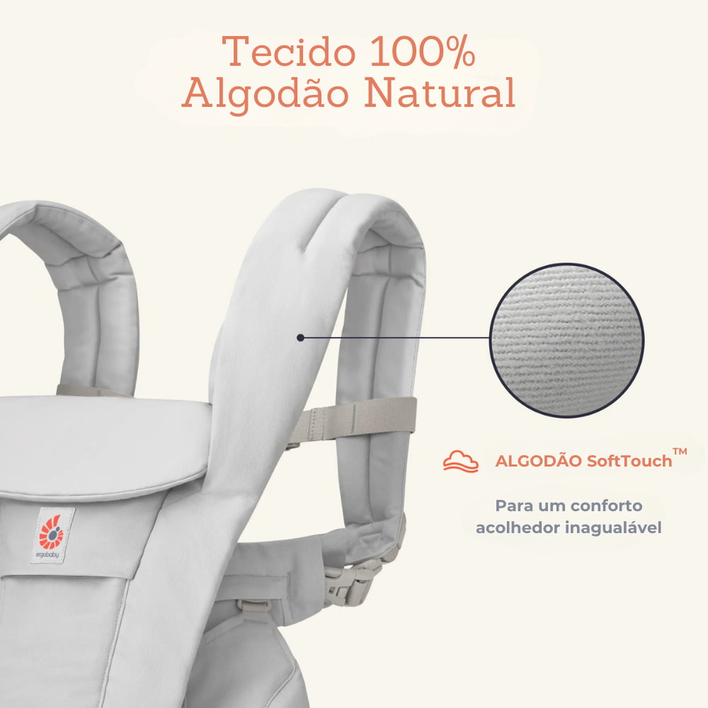 Mochila Porta-bebés Omni Deluxe Algodão da Ergobaby - Onyx Black