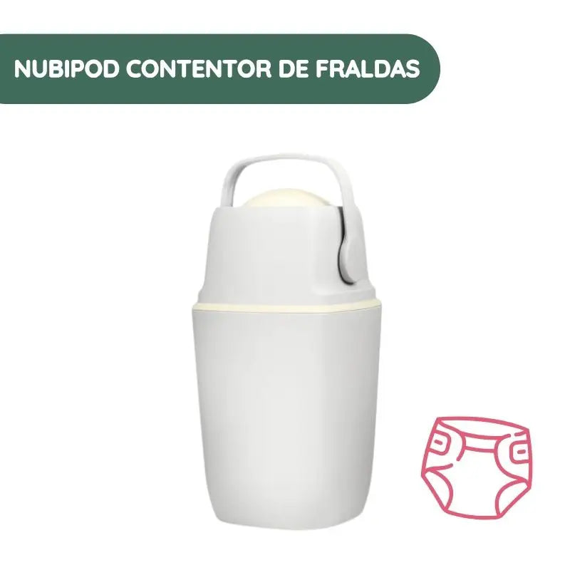 Contentor de Fraldas NubiPod - Branco