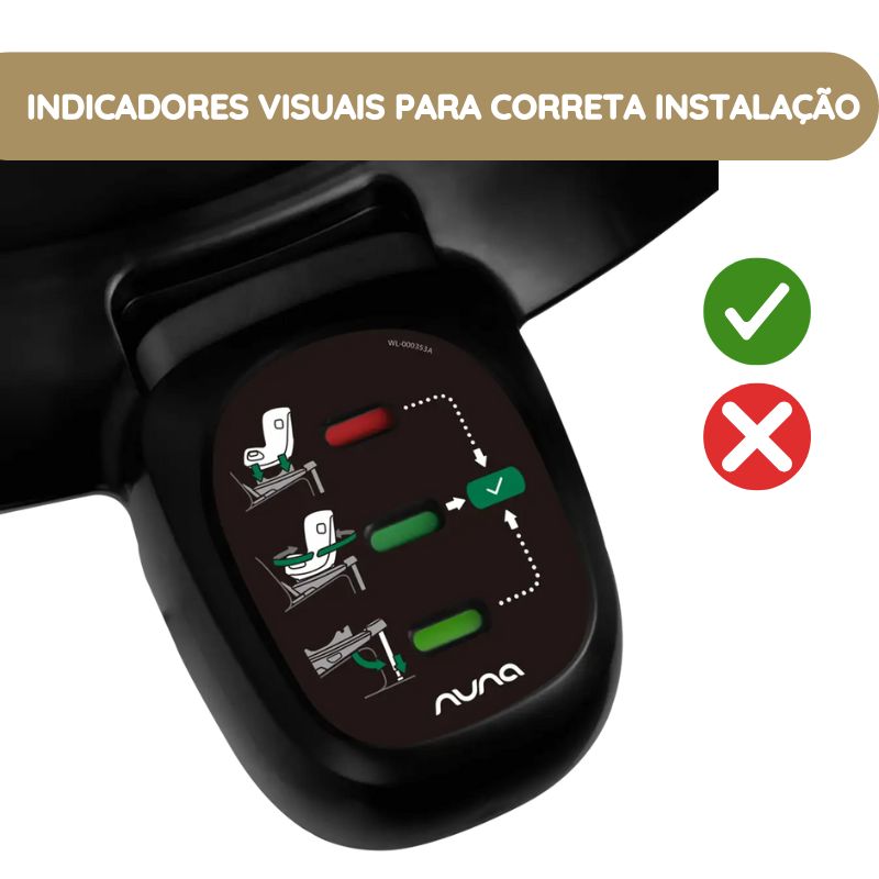 Nuna Base Isofix Next indicadores visuais