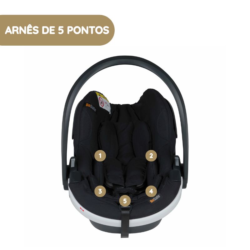 Ovinho para Bebé BeSafe iZi Go Modular X2 i-Size - Anthracite Mesh