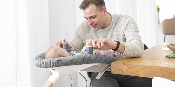 Stokke Nomi Espreguiçadeira - Black/Grey Blue