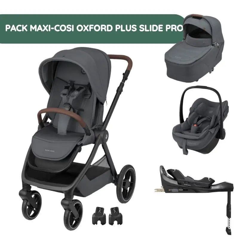 Pack Maxi-Cosi Oxford Plus Slide Pro - Twillic Graphite