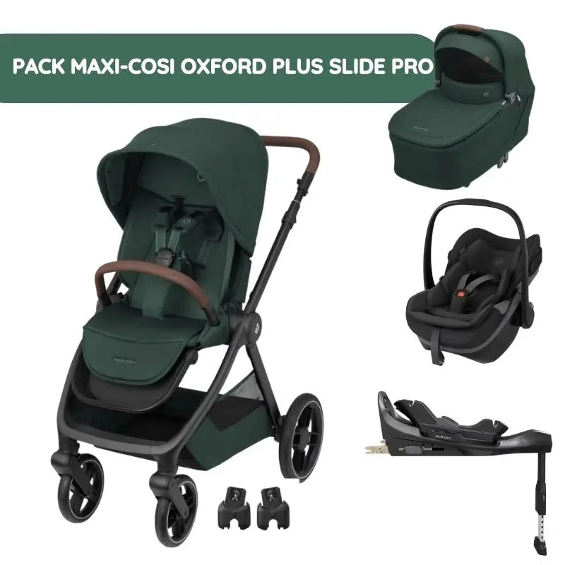 Pack Maxi-Cosi Oxford Plus Slide Pro - Twillic Green