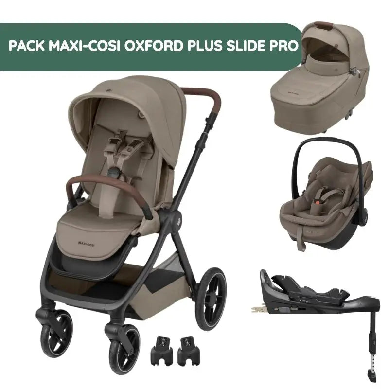 Pack Maxi-Cosi Oxford Plus Slide Pro - Twillic Truffle