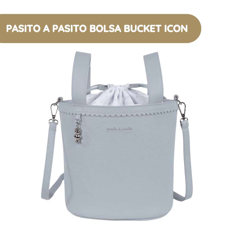 Pasito a Pasito Bolsa Bucket Icon Sky