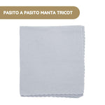 Pasito a Pasito Manta Tricot - Azul