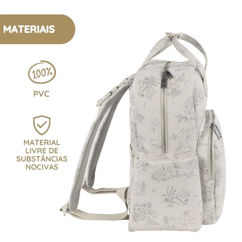 Pasito a Pasito Mochila Toile de Jouy - Cream