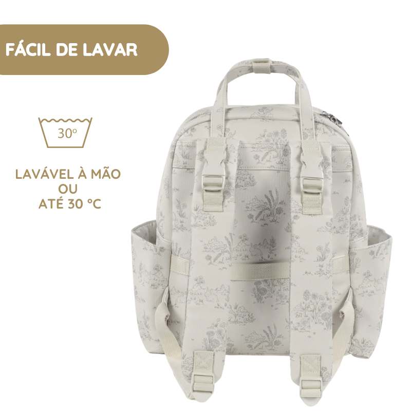 Pasito a Pasito Mochila Toile de Jouy - Cream