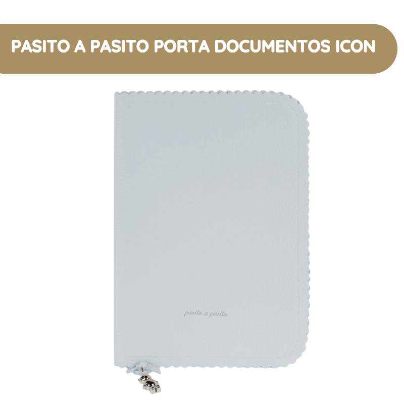 Pasito a Pasito Porta Documentos Icon - Sky