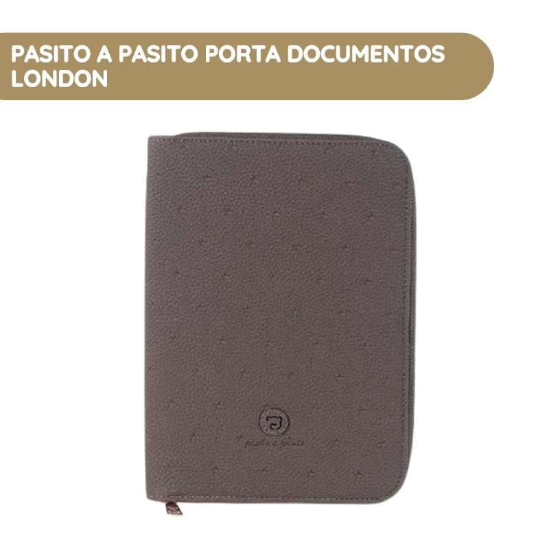 Pasito a Pasito Porta Documentos London - Coffee