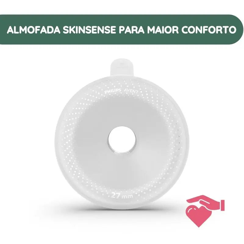 Almofada em silicone SkinSense para maior conforto