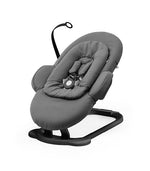 Stokke Steps Espreguiçadeira - Herringbone Grey / Black Chassis