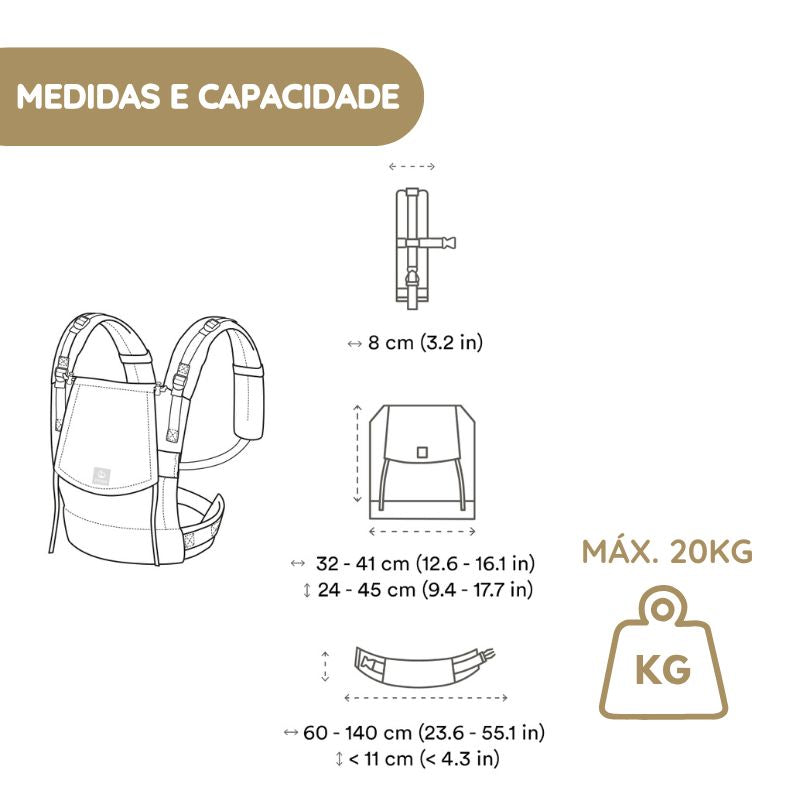 Stokke Mochila Portabebé Limas Flex - Leopard Lilac