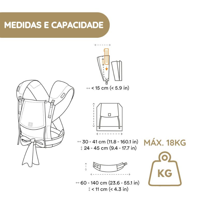 Stokke Mochila Portabebé Limas Plus - Terracotta