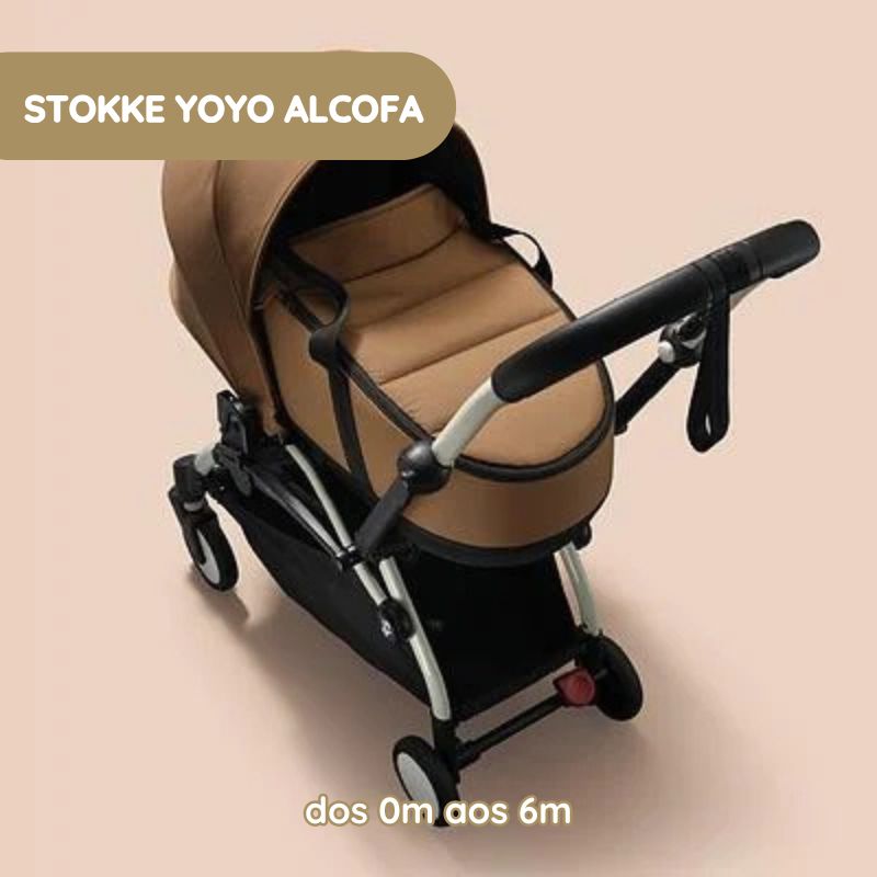 Stokke YOYO 3 Carrinho de Bebé - White + Color Pack - Toffee