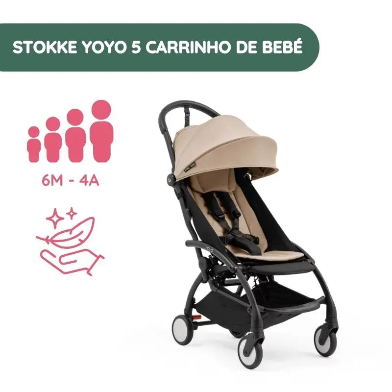 Stokke YOYO 5 Carrinho de Bebé - Taupe
