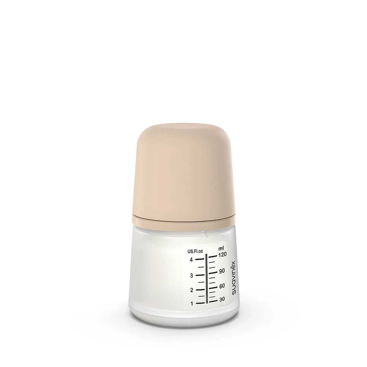 Suavinex Biberón Anticólico Zero.Zero 120 ml - Flujo Adaptable - Tono Claro