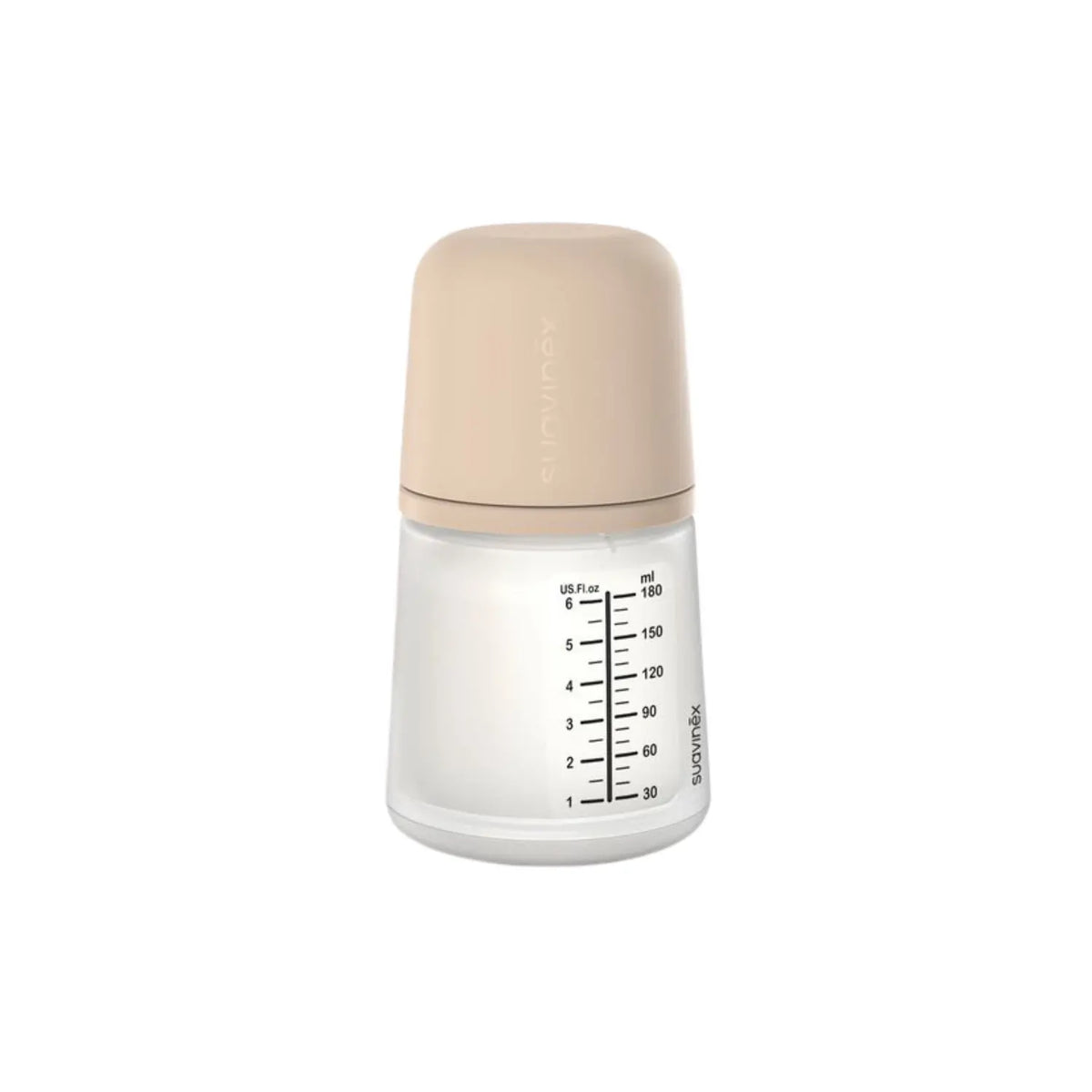 Suavinex Biberón Anticólico Zero.Zero 180 ml - Flujo Lento - Tono Claro