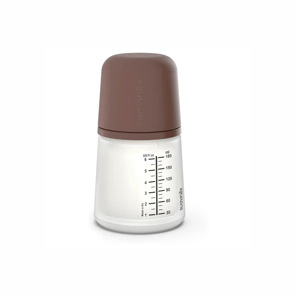 Suavinex Biberón Anticólico Zero.Zero 180 ml - Flujo Lento - Tono Oscuro