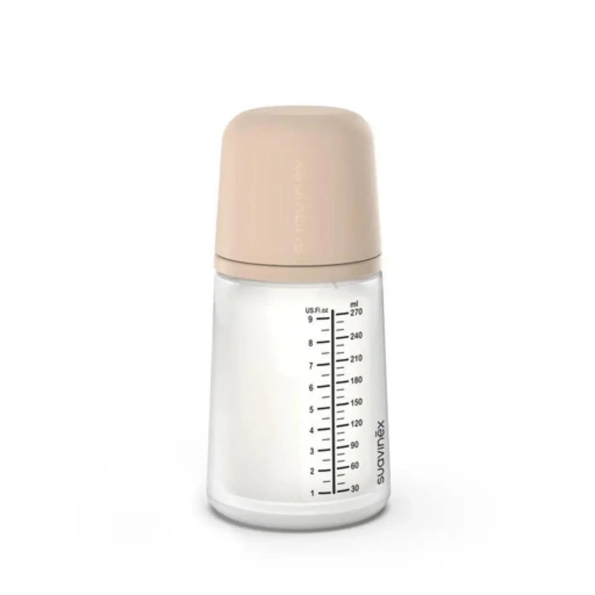 Suavinex Biberón Anticólico Zero.Zero 270 ml - Flujo Medio - Tono Claro