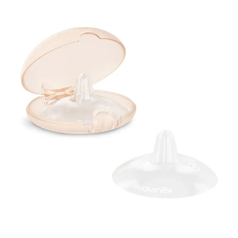 Suavinex Protectores de Pezón de Silicona - Talla M 24 mm - 2 Unidades