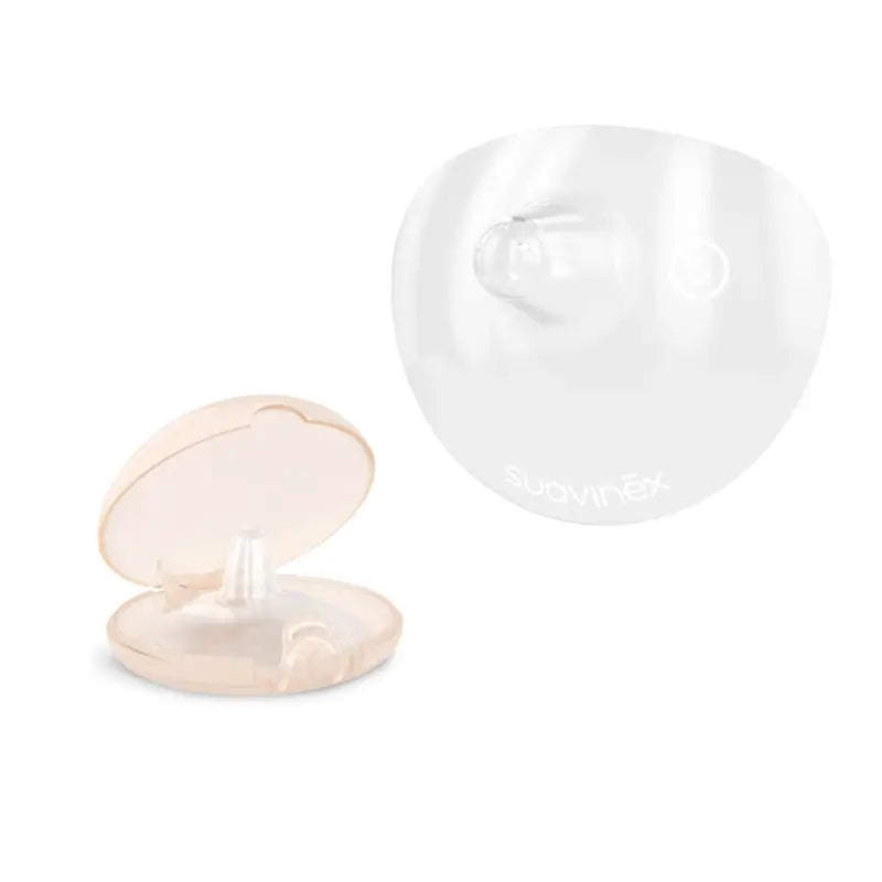 Suavinex Protectores de Pezón de Silicona - Talla M 24 mm - 2 Unidades