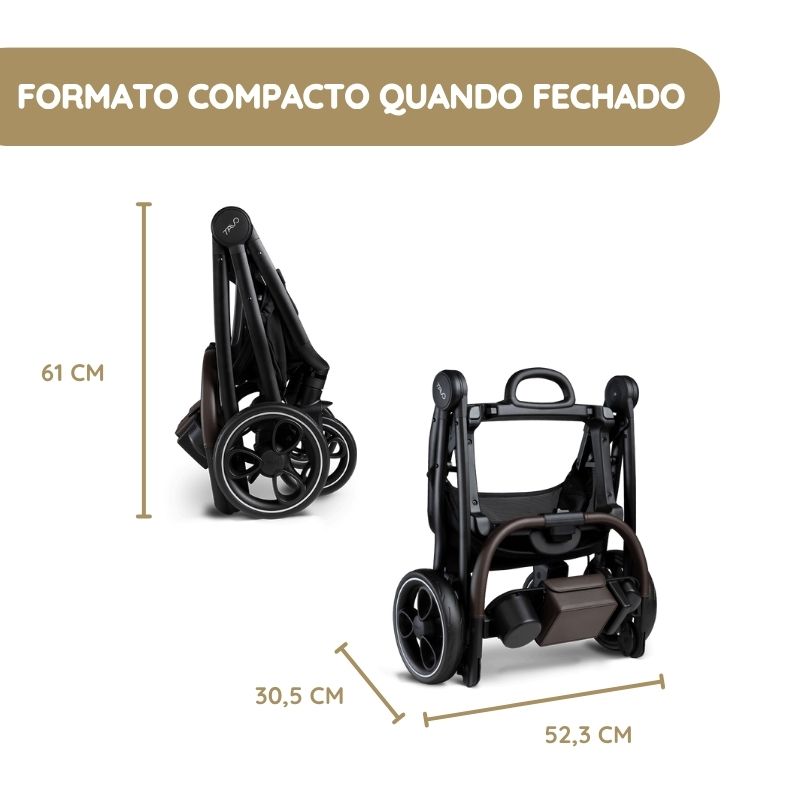 Tavo Roscoe Carrinho de Passeio para Animais de Estimação - Black