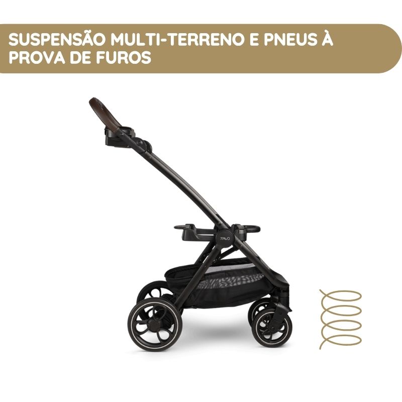 Tavo Roscoe Carrinho de Passeio para Animais de Estimação - Chocolate