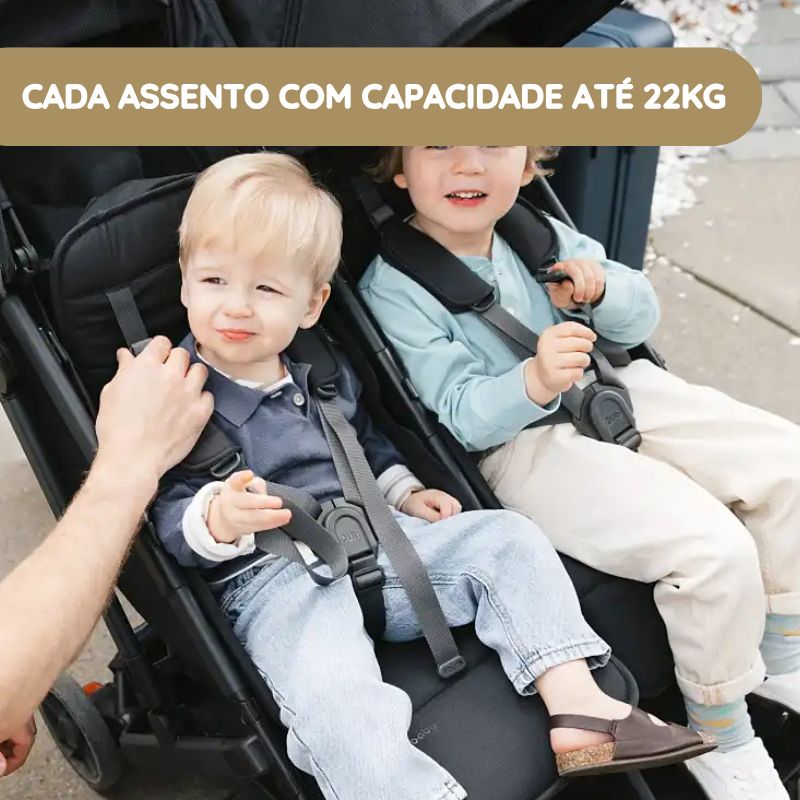 UPPAbaby Minu Duo Carrinho de Gémeos - Greyson