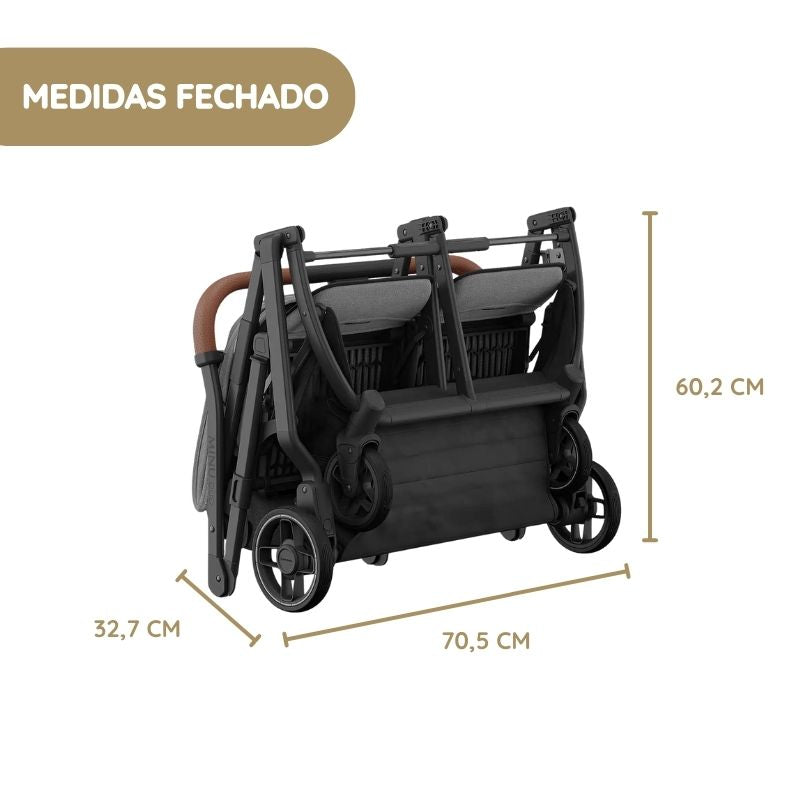 UPPAbaby Minu Duo Carrinho de Gémeos - Jake