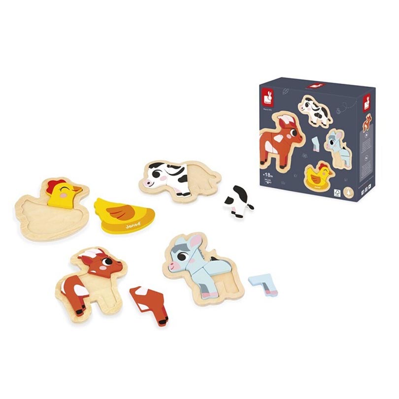 Janod 4 Puzzles Evolutivos Quinta