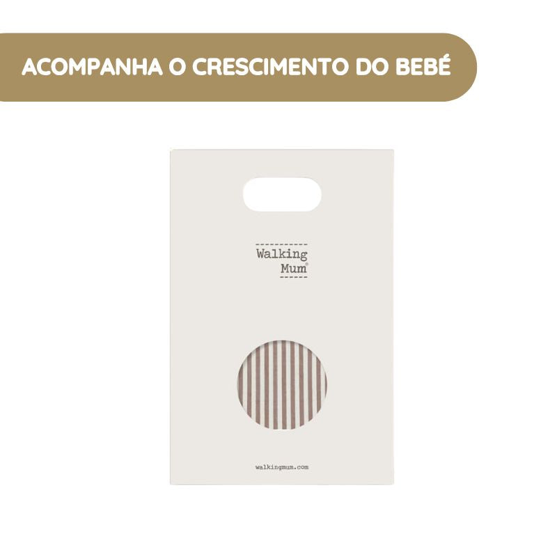 Walking Mum Forra para Cadeira Auto Praliné Rayas - Moka