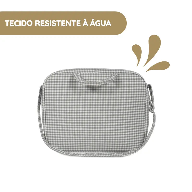Walking Mum Mala de Maternidade Praliné Vichy - Matcha