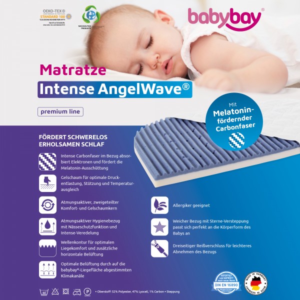 Babybay Colchão Intense AngelWave® para modelo Maxi, Boxspring e Comfort Plus