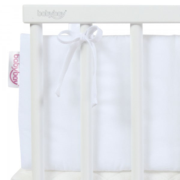 Babybay Protetor de Grades Algodão Orgânico para Maxi, Boxspring, Comfort e Comfort Plus - branco