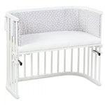 Babybay Protetor de Grades Piqué para modelo Original - cinza e pontos brancos