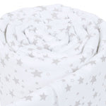 Babybay Protetor de Grades Piqué para modelo Original - branco e estrelas cinza claro