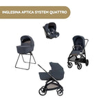 Carrinho de Bebé Inglesina Aptica System Quattro - Sapphire Blue