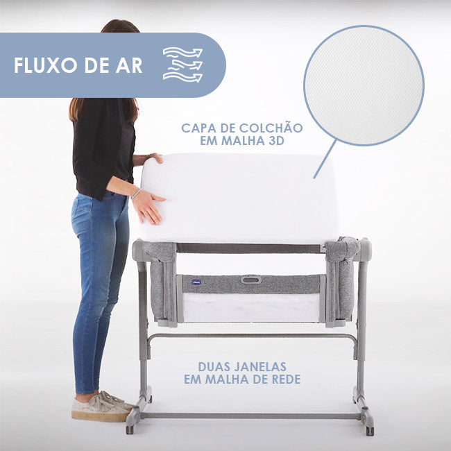 Chicco Berço Next2Me Magic Evo - Desert Taupe