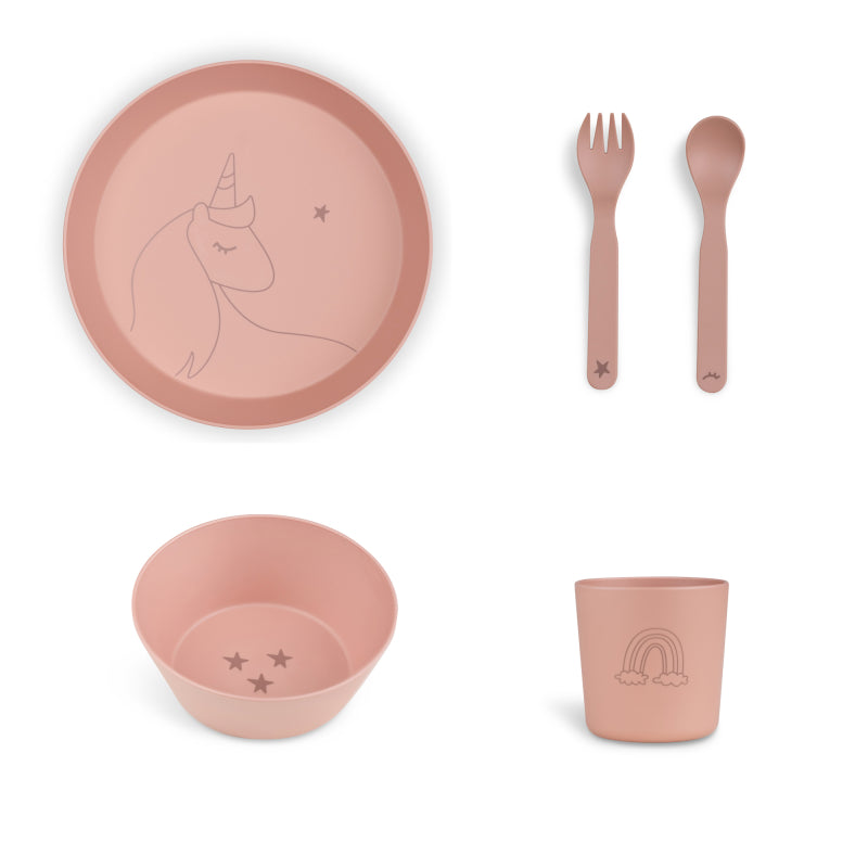 Citron Conjunto de Alimentação em PLA - Unicornio Rosa