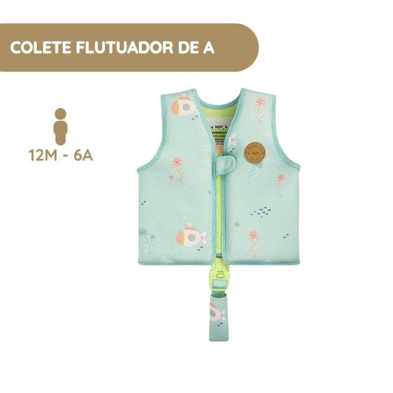 Saro Colete flutuador de aprendizagem M 3-6 anos