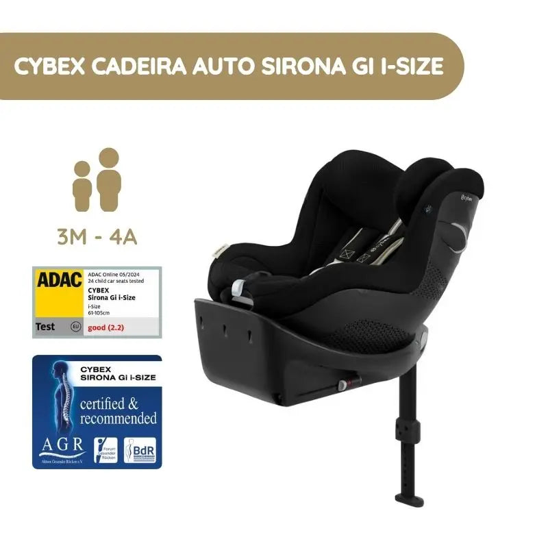 Cybex Cadeira Auto Sirona Gi i-Size Plus - Moon Black