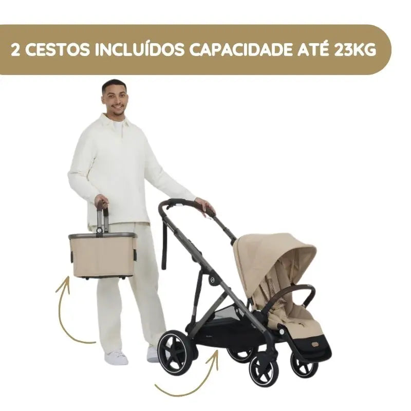 Cybex Carrinho de Bebé e-Gazelle S TPE - Stormy Blue