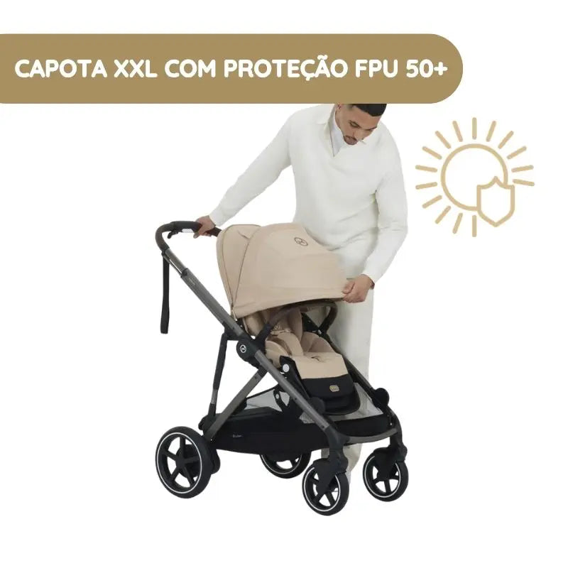 Cybex Carrinho de Bebé e-Gazelle S TPE - Moss Green
