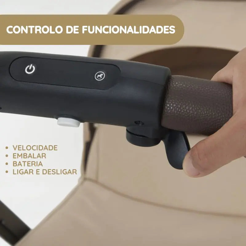 Cybex Carrinho de Bebé e-Gazelle S TPE - Almond Beige