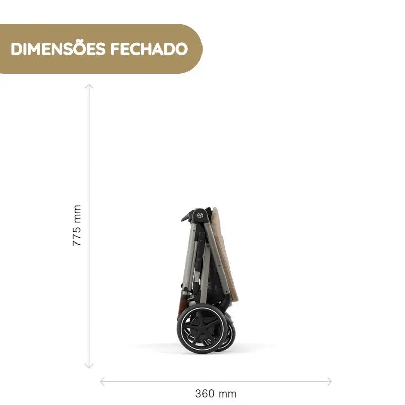 Cybex Carrinho de Bebé e-Gazelle S TPE - Moss Green
